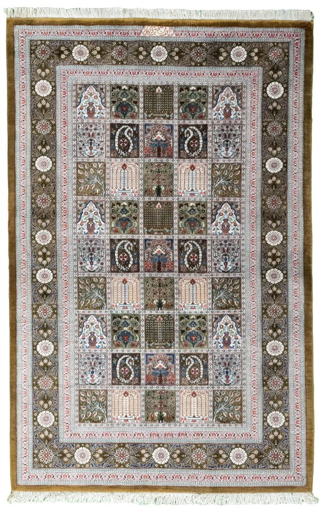 Ghom Tappeto 120x80 (Iran) Annodato A Mano