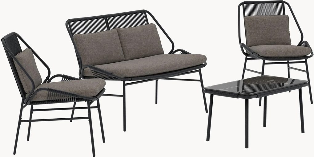 Set lounge da giardino Zakynthos, set da 4