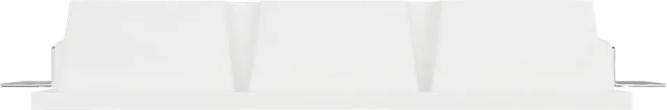 Portafaretto Rettangolare 310 x 120mm in Gesso Pitturabile 3xGU10