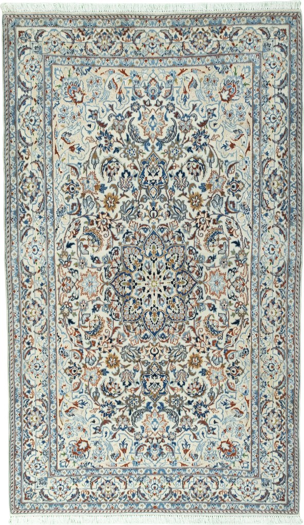 Nain Tappeto persiano 120x200 Beige (Iran) Annodato A Mano