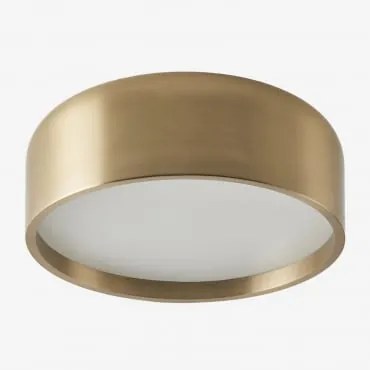 Plafoniera Da Soffitto In Ferro Glatzer Dorato - Sklum