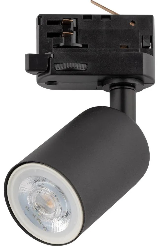Faretto per sistema a binario trifase TOP 1xGU10/10W/230V nero