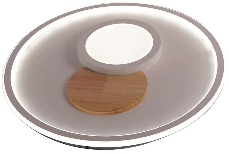 Plafoniera LED moderno SURY, beige Ø 50 cm, luce con 3 temperature di colore dimmerabile, 4731 lumen