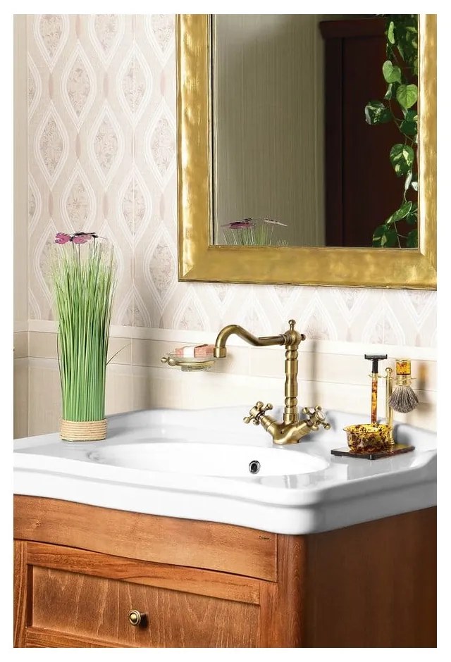 Rubinetto per lavandino color bronzo verticale Antea – Sapho