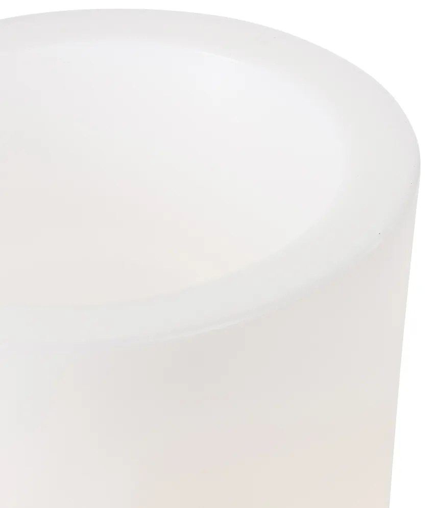 Lampada da terra da esterno bianca 60 cm vaso di fiori IP44 - Verano