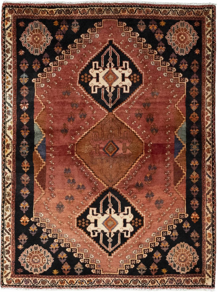 Tappeto 180 x 130 Rosso (Iran) Annodato A Mano