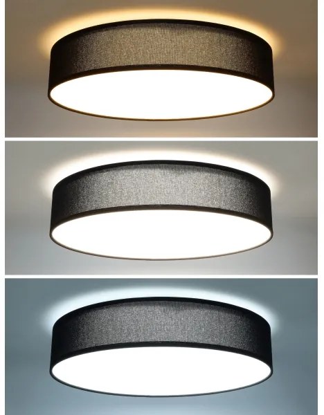 Solight WO8014 - Plafoniera LED dimmerabile PENLEY LED/48W/230V+RC diametro 40 cm nero