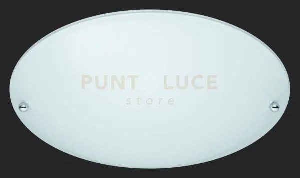 Lana plafoniera vetro satinato d.25cm 1 luce attacco e27