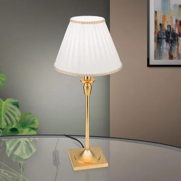Orion LA 4-1049/1 - Lampada da tavolo FONSA 1xE27/60W/230V bianco/oro