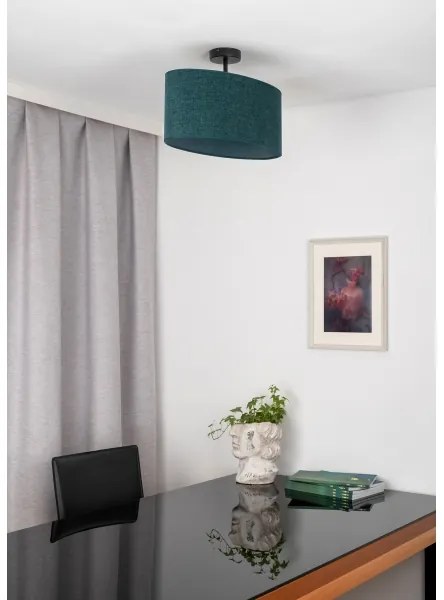 Duolla - Lampadario a plafone OVAL 1xE27/15W/230V verde