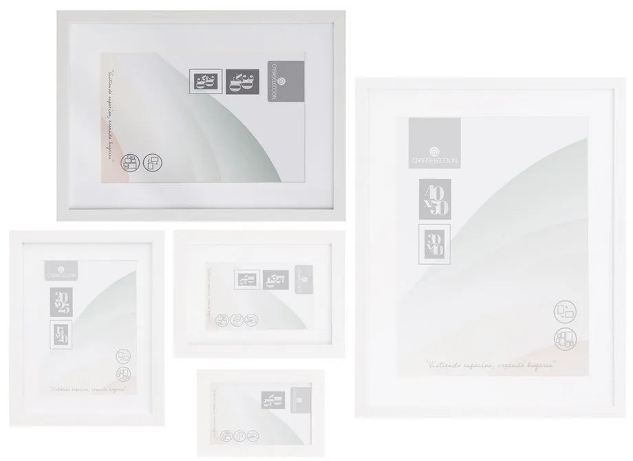 Cornice bianca da appendere 32x42 cm Sencillo – Casa Selección