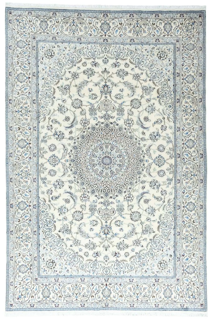 Nain Tappeto persiano 200x300 Beige (Iran) Annodato A Mano
