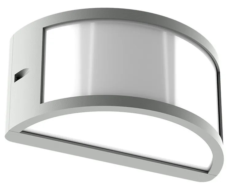 Applique Moon Design E27 Curva per Esterni IP65 - Grigia