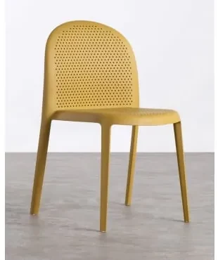 Sedia da Esterni in Polipropilene Itzi Mais giallo The Masie BIANO