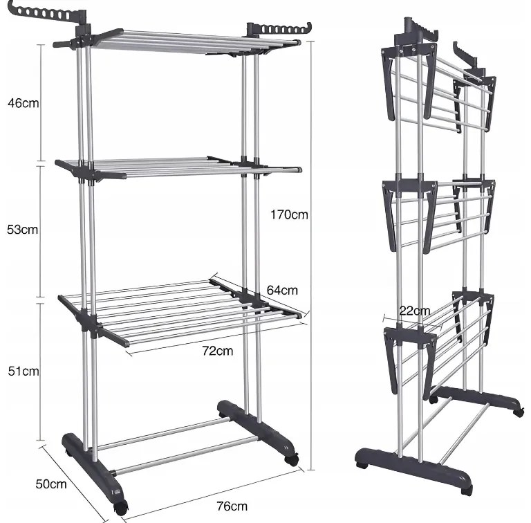 Asciugatrice 50-64 cm