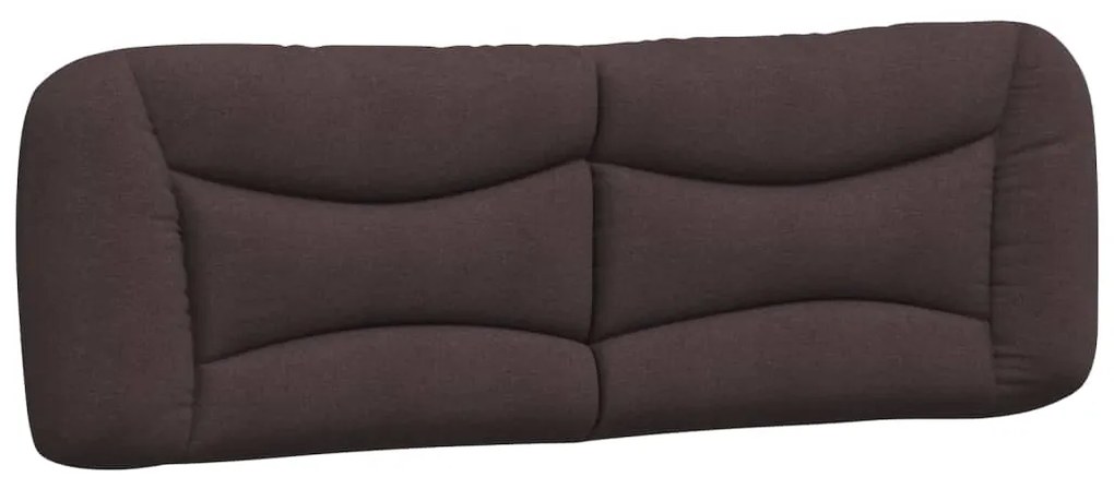 Cuscino testiera marrone scuro 160 cm in tessuto