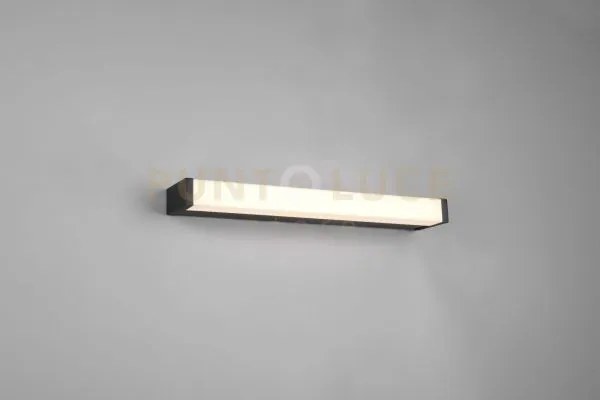 Fabio h2o applique led 6,5w · 1x 750lm, 3000k nero ip44 l. 42,5cm d...