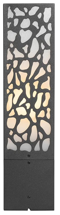 Palina da giardino moderna nera 40 cm IP44 - Nicole