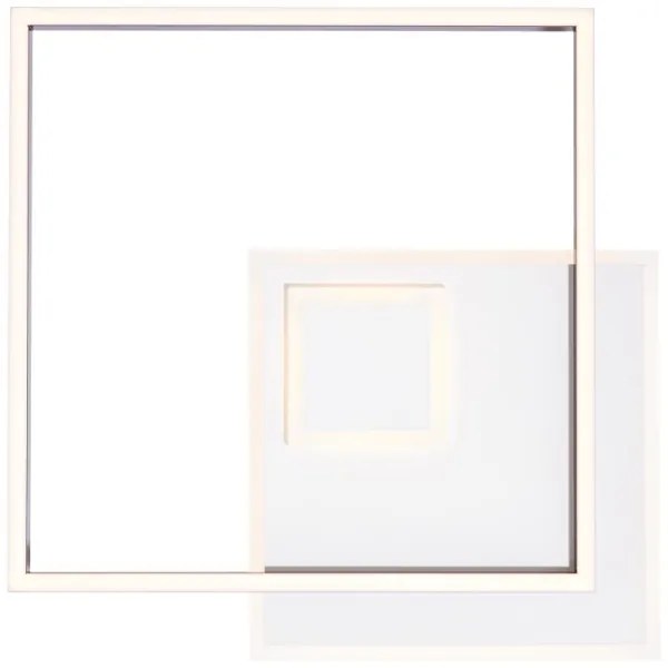 Brilliant - Luce LED dimmerabile IORGO LED/40W/230V 43,5x43,5 cm bianco/nero