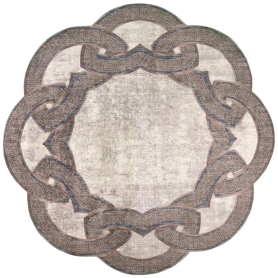 Tappeto rotondo beige ø 80 cm - Vitaus