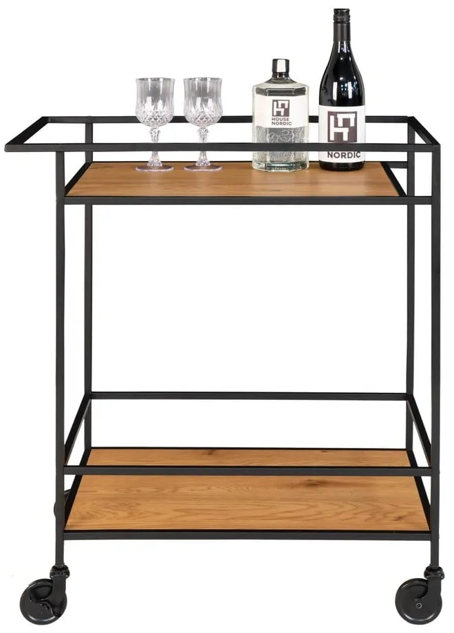 Carrello bar con decorazione in rovere Vita - House Nordic