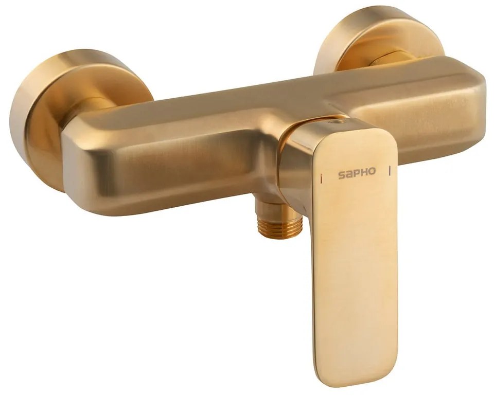 Rubinetto per doccia dorato da parete (con una uscita) Spy – Sapho