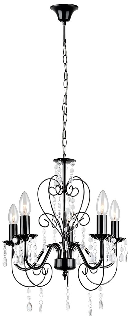 Lampada da soffitto EBT010-5CP BLACK