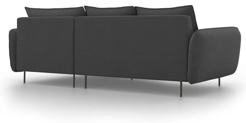 Divano angolare grigio scuro, angolo destro Vienna - Cosmopolitan Design