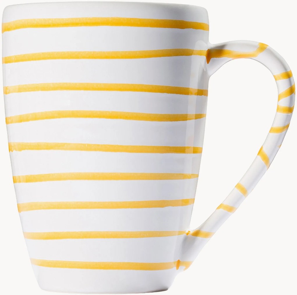 Tazza da colazione fatta a mano Gelbgeflammt