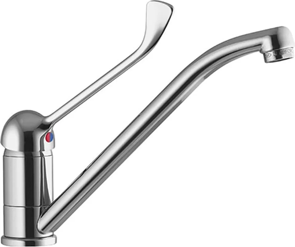Rubinetto Cucina Miscelatore Monocomando con Leva Clinica Apell APF3287CR Cromato...