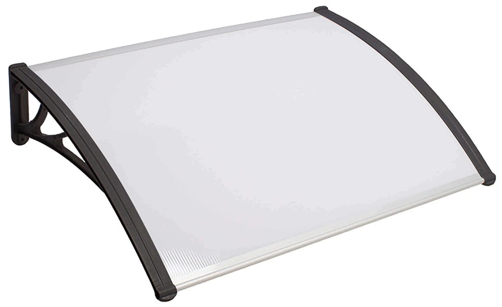 ASUKA - pensilina in policarbonato alveolare opaco porta ingresso 120 x 150 cm