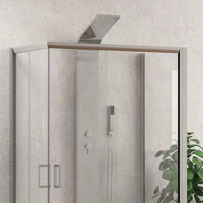 Box doccia 3 lati 70x70x70 altezza 180 cristallo trasparente K410 - KAMALU