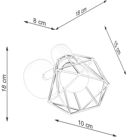 Sollux SL.1102 - Lampada da parete ARTEMIS 1xE14/40W/230V bianca