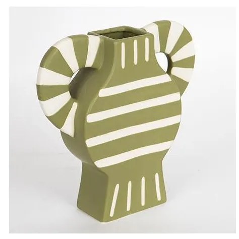 Vaso in ceramica 32x30,8 cm verde