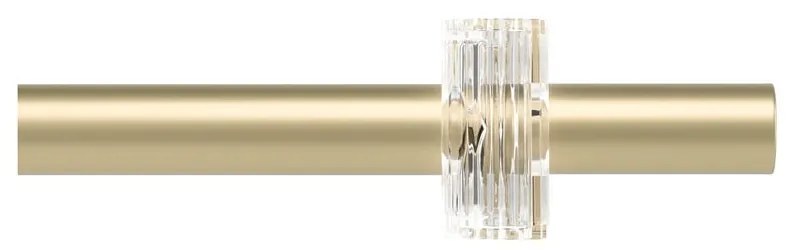 Bastone per tende oro opaco in acciaio regolabile 107 - 305 cm Flute – Umbra