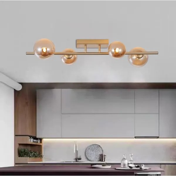 Wofi 7014-401W - Lampadario a plafone LED VILLA 4xG9/3W/230V oro