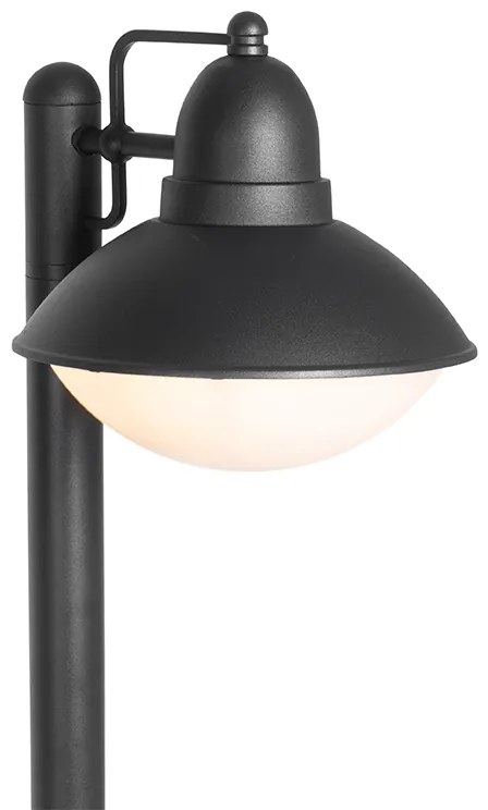 Paletto da giardino moderno nero 100 cm IP44 - Marcel