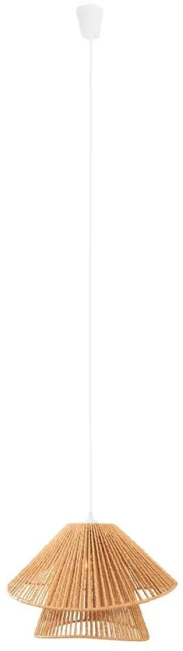 MAXLIGHT P0578 - Lampadario a sospensione con filo AMALFI 1xE27/15W/230V diametro 45 cm beige