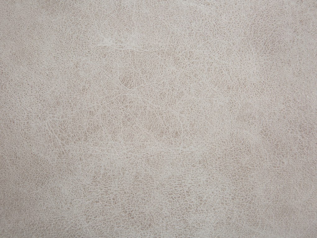 Pouf in tessuto similpelle grigio chiaro RHINO Beliani
