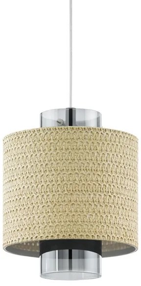 Eglo 43393 - Lampadario a sospensione con filo MEDIOUNA 1xE27/40W/230V