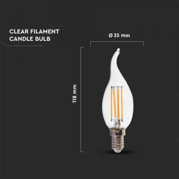 Lampadina LED Filamento E14/4W/230V 4000K