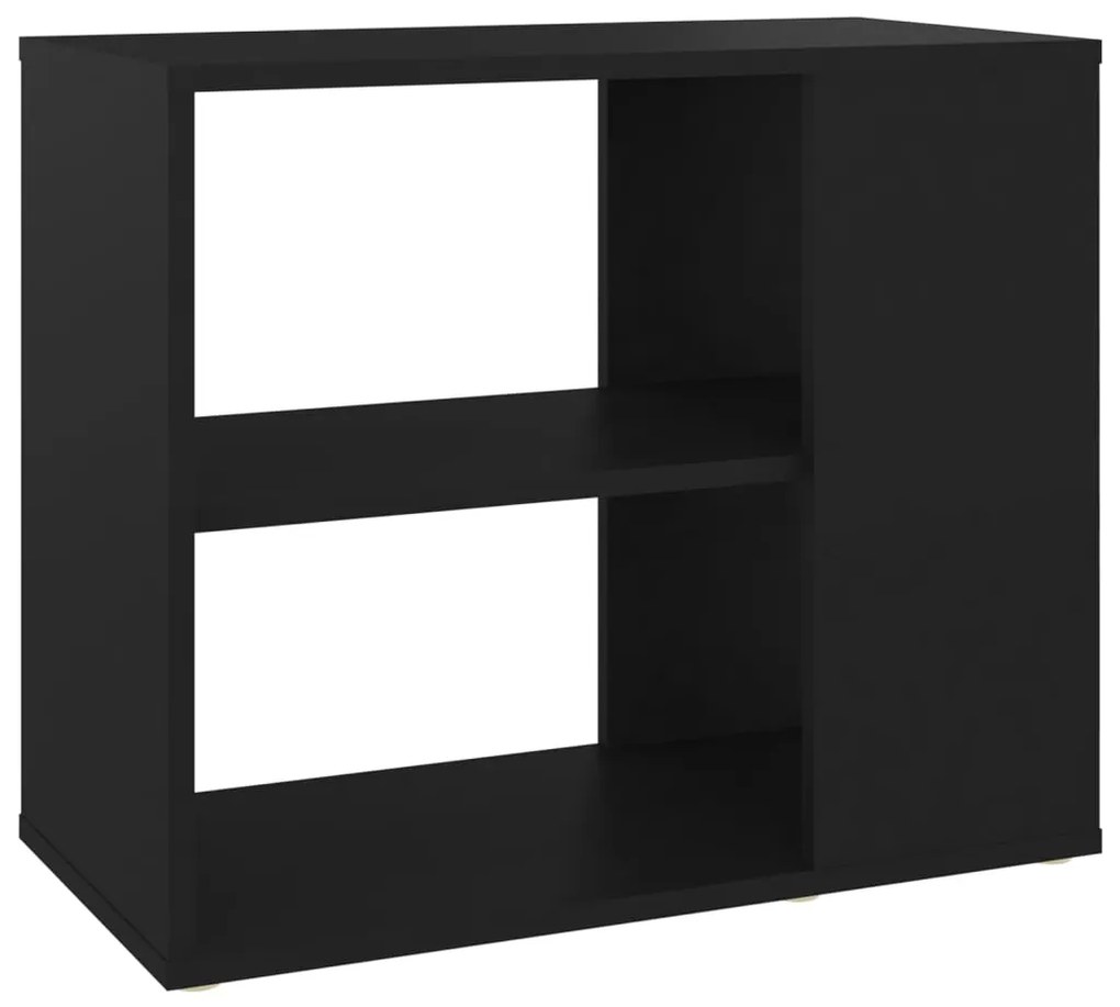 Credenza nera 60x30x50 cm in truciolato