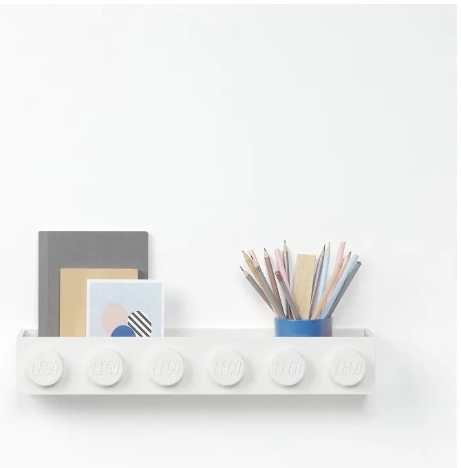 Mensola da parete bianca per bambini Sleek - LEGO®