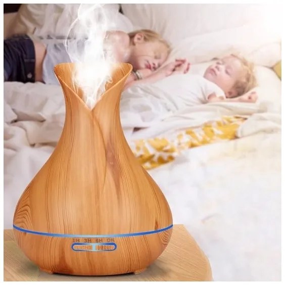 Umidificatore e ionizzatore aria LED RGB 400 ml