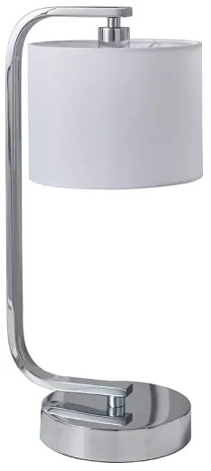 Endon 57917 - Lampada da tavolo dimmerabile CANNING 1xE14/40W/230V cromo lucido/bianco