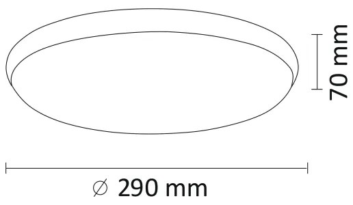 Plafoniera LED KERN LED/15W/230V nichel