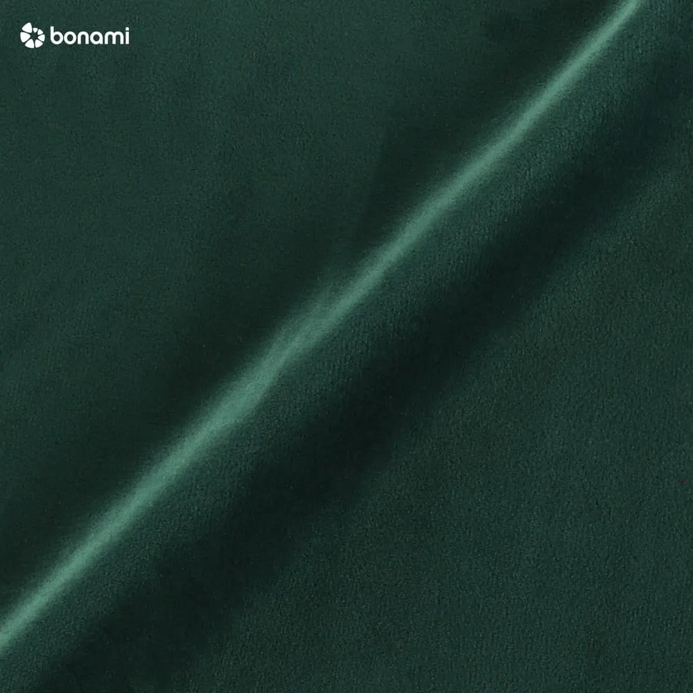 Letto matrimoniale imbottito in verde scuro in velluto con contenitore con rete inclusa 180x200 cm Brody – Mazzini Beds