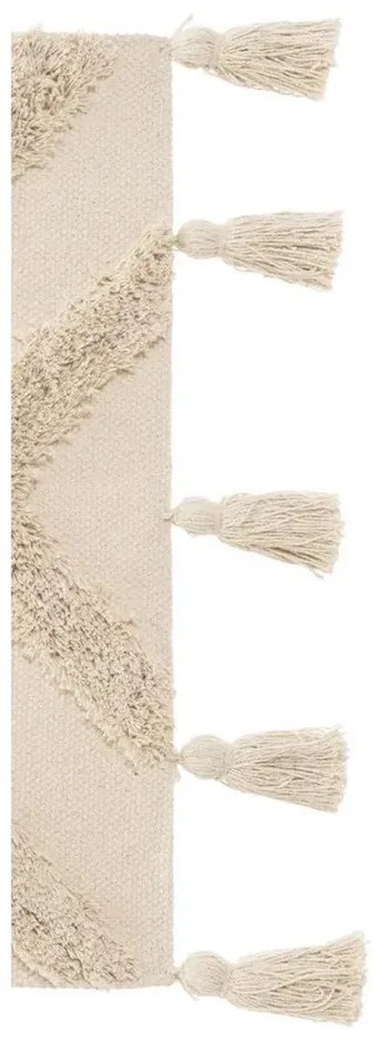 Tappeto in cotone lavabile crema 50x80 cm - Casa Selección