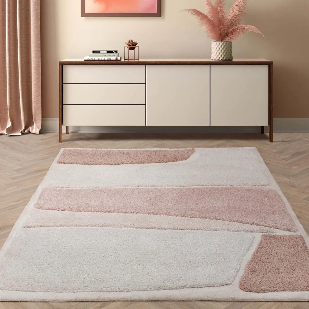 Tappeto rosa/color crema 200x290 cm Horizon – Asiatic Carpets