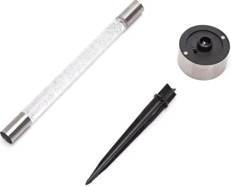 Aigostar - Lampada solare LED LED/0,006W/1,2V 36,7cm cromo 6500K IP44
